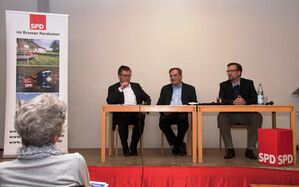 v.r.: Joachim Schuster, Rudolf Hicker, Derik Eicke