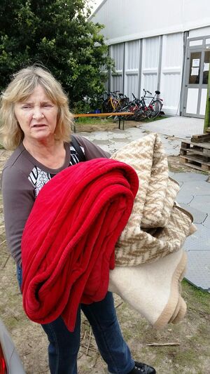 Catharina bei der Übergabe