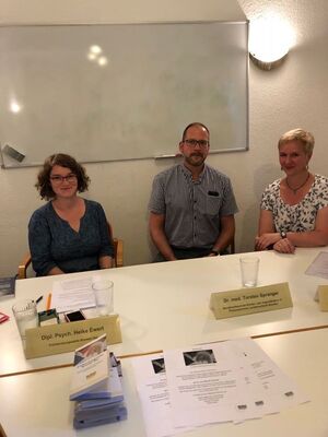 v. l. Heike Ewert, Dr. Torsten Sprange, Ulrike Teschner