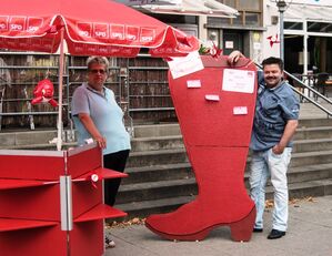 Corina (2. Vorsitzende), Tom (Vorsitzender der SPD Horn-Lehesterdeich